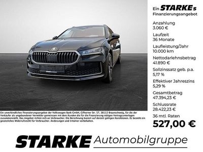 Neu Skoda Superb Selection 150 PS (110 kW) 2025 Schwarz (ebony schwarz metallic) Kombi