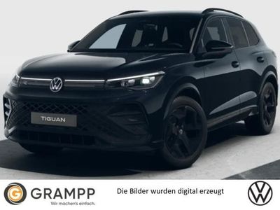 Neu VW Tiguan R-line 193 PS (141 kW) 2025 Schwarz (grenadillschwarz metallic) SUV