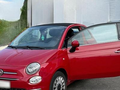 Second-hand Fiat 500C Lounge 69 CP (50 kW) 2016 Roșu Cabrio