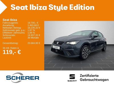 Gebraucht Seat Ibiza Style 116 PS (85 kW) 2024 Magnetic grau metallic (metallic) Kleinwagen