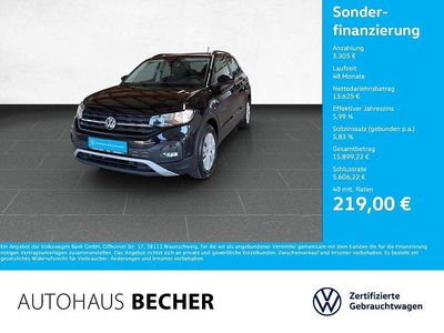 Gebraucht VW T-Cross Basis 95 PS (69 kW) 2023 Schwarz SUV