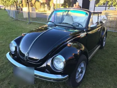 Używany VW Käfer Karmann 50 KM (36 kW) 1975 Czarny Kabriolet