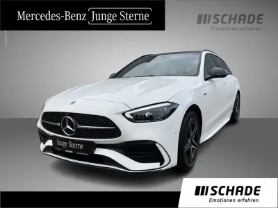 Gebraucht Mercedes C300e AMG line 313 PS (230 kW) 2025 Unilack polarweiß Limousine
