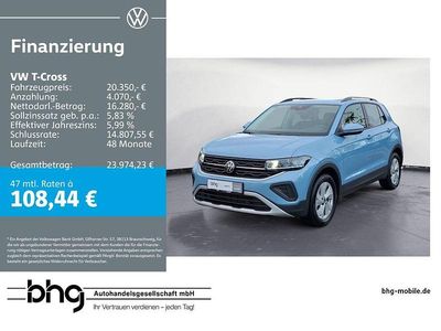 Gebraucht VW T-Cross Life 116 PS (85 kW) 2025 Blau SUV