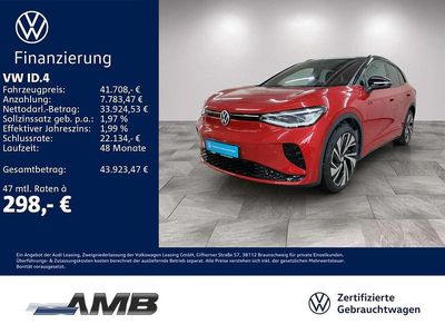 Kings red metallic/schwarz Gebraucht 2025 VW ID.4 GTX SUV | 40.890 € (Superpreis)