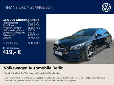 Gebraucht Mercedes CLA220 Shooting Brake AMG line 184 PS (135 kW) 2018 Schwarz Kombi