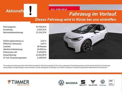 Gebraucht VW ID.3 Pro 106 kW (145 PS) 2021 Weiß Kleinwagen