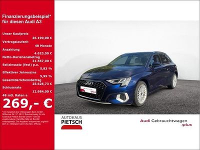 Gebraucht Audi A3 Advanced 150 PS (110 kW) 2022 Blau Limousine