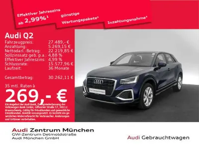 Usata Audi Q2 Advanced 150 CV (110 kW) 2023 Blu SUV