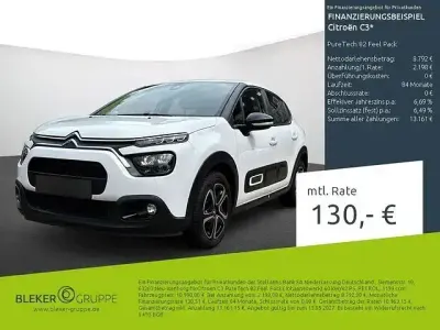 Gebraucht Citroën C3 Feel 82 PS (60 kW) 2022 Weiß Kleinwagen