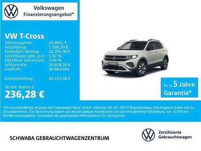 Ascotgrau Gebraucht 2025 VW T-Cross Goal SUV | 23.990 € (Guter Preis)