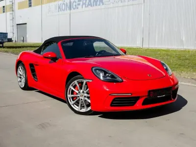 Occasion Porsche 718 Boxster S Chrono 349 PK (256 kW) 2016 Rood Cabriolet