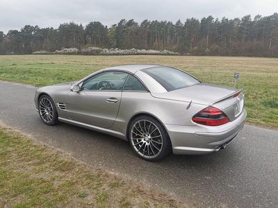 Second-hand Mercedes SL55 AMG AMG 500 CP (367 kW) 2005 Argintiu Cabrio