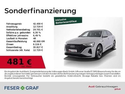 Weiß Gebraucht 2023 Audi e-tron Sportback Sport SUV | 42.430 € (Superpreis)
