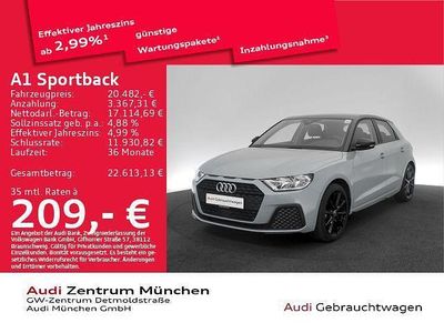 Gebraucht Audi A1 Sportback Sport 95 PS (69 kW) 2023 Pfeilgrau perleffekt Kleinwagen