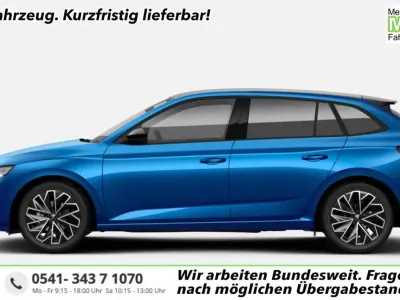 Neu Skoda Scala Dynamic 150 PS (110 kW) 2025 Moon white metallic Kleinwagen