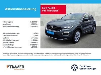 Gebraucht VW T-Roc Sportline 150 PS (110 kW) 2022 Indiumgrau metallic SUV