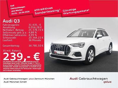 Gebraucht Audi Q3 Advanced 150 PS (110 kW) 2022 Ibisweiß SUV