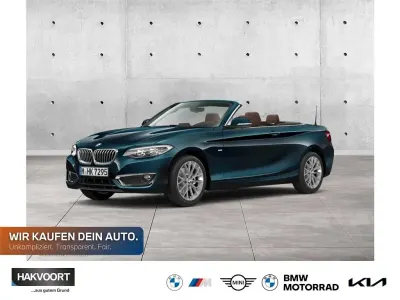 Brugt BMW 220 Luxury Line 184 HK (135 kW) 2016 Blå Cabriolet