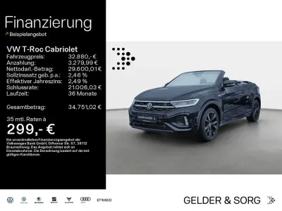 Second-hand VW T-Roc Cabriolet R-line 150 CP (110 kW) 2023 Negru Cabrio