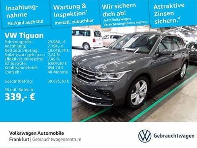 Gebraucht VW Tiguan Elegance 150 PS (110 kW) 2021 Delfingrau metallic SUV