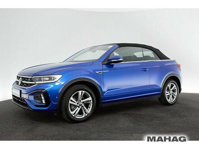 Gebraucht VW T-Roc Cabriolet R-line 150 PS (110 kW) 2024 Ravennablau metallic schwarz Cabrio
