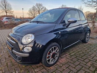 Gebraucht Fiat 500 Lounge 101 PS (74 kW) 2010 Carbon schwarz Cabrio