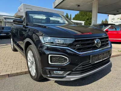 Gebraucht VW T-Roc Cabriolet R-line 150 PS (110 kW) 2021 Schwarz Cabrio