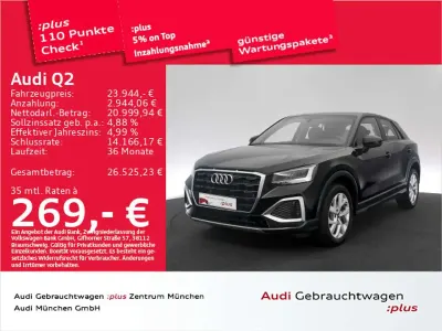 Brugt Audi Q2 Advanced 150 HK (110 kW) 2023 Sort SUV