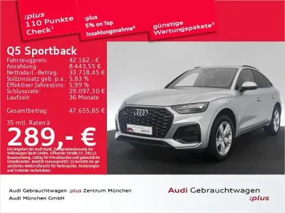 Gebraucht Audi Q5 Sportback S-Line 286 PS (210 kW) 2022 Florettsilber metallic SUV