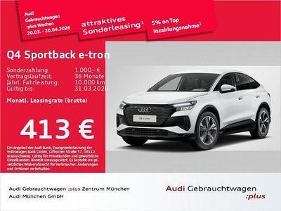 Gebraucht Audi Q4 Sportback e-tron Advanced 210 kW (286 PS) 2025 Weiß SUV