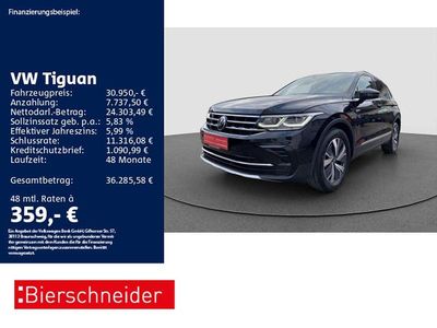 Schwarz Gebraucht 2021 VW Tiguan Elegance SUV | 30.950 € (Fairer Preis)