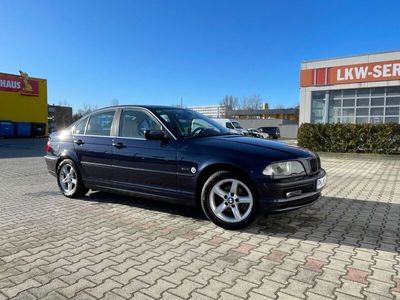 gebraucht BMW 320 i Orientblau Met. Volleder, Gepflegt