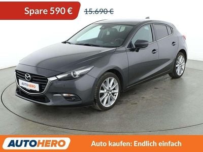 Grau Gebraucht 2017 Mazda 3 Sports-Line Limousine | 15.100 € (Etwas zu teuer)