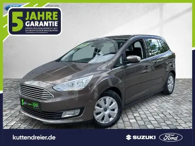 Gebraucht Ford Grand C-Max Titanium 125 PS (91 kW) 2018 Toffeebraun metallic Van / Kleinbus