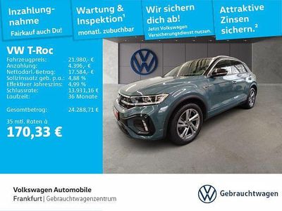 Gebraucht VW T-Roc R-line 110 PS (80 kW) 2023 Blau SUV