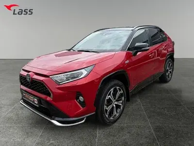 Gebraucht Toyota RAV4 Hybrid Style 306 PS (225 kW) 2021 Karminarot metallic / dach schwarz SUV