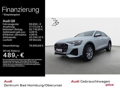 Gebraucht Audi Q8 S-Line 340 PS (250 kW) 2024 Gletscherweiß metallic SUV