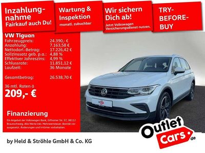 Gebraucht VW Tiguan Active 150 PS (110 kW) 2021 0r oryxwhite perlmutteffekt SUV
