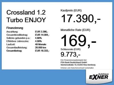 Gebraucht Opel Crossland X Enjoy 131 PS (96 kW) 2024 Aluminium grau SUV