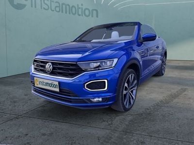 Gebraucht VW T-Roc Cabriolet R-line 150 PS (110 kW) 2021 Blau Cabrio