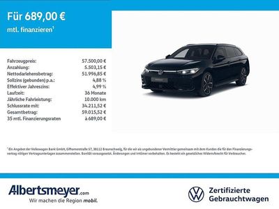 Usata VW Passat R-line 193 CV (141 kW) 2025 Nero Station wagon