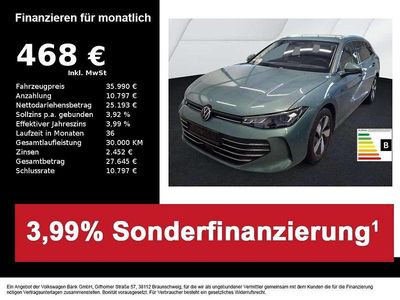 Gebraucht VW Passat Business 150 PS (110 kW) 2025 Grün Kombi
