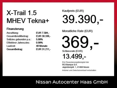 Neu Nissan X-Trail Tekna+ 163 PS (119 kW) 2026 Silber SUV
