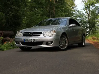 Gebraucht Mercedes CLK200 Avantgarde 163 PS (119 kW) 2006 Silber Coupé