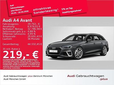 Gebraucht Audi A4 S-Line 204 PS (150 kW) 2024 Daytonagrau perleffekt Kombi
