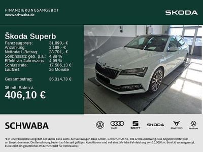 Gebraucht Skoda Superb LAURIN & KLEMENT 200 PS (147 kW) 2023 Moonweiß perleffekt/moonweis Limousine