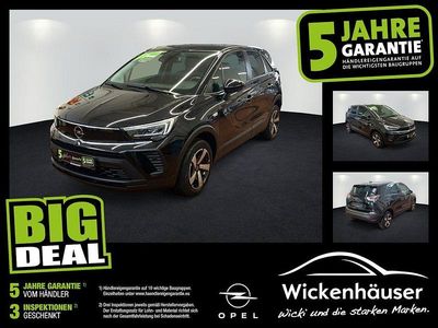 Gebraucht Opel Crossland X Edition 110 PS (80 kW) 2021 Diamant schwarz/karbon schwarz (metallic) SUV