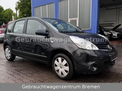 Gebraucht Nissan Note Visia 88 PS (64 kW) 2010 Schwarz Kleinwagen