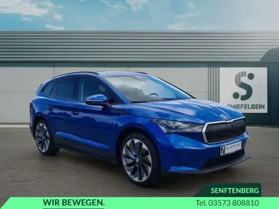 Gebraucht Skoda Enyaq iV Lodge 131 kW (179 PS) 2021 Raceblau metallic SUV